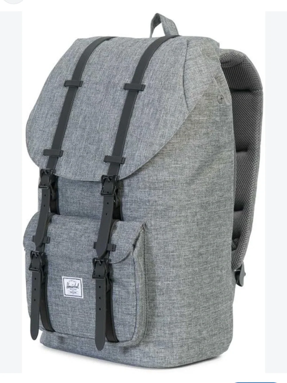 Herschel Supply Co. Little America Backpack Raven Crosshatch Laptop Bag Carryon